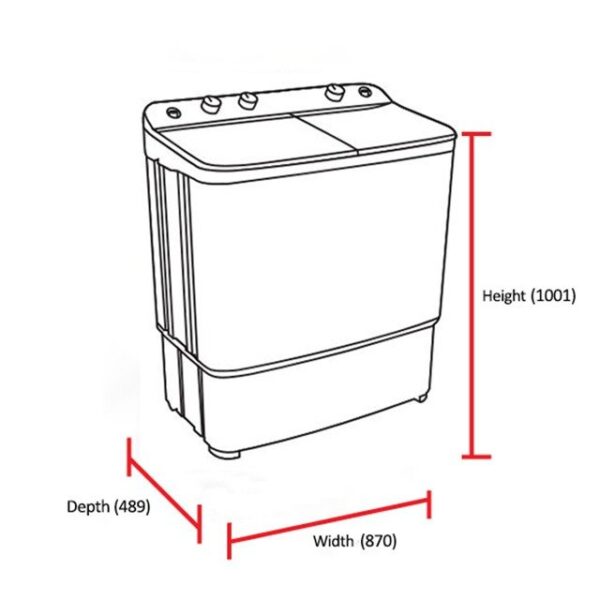 DAWLANCE WASHING MACHINE DW-7500 G - Image 2