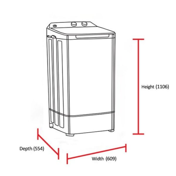 DAWLANCE WASHING MACHINE DW-9100 G - Image 2
