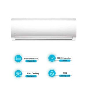 Midea 2.0 Ton Non-Inverter Cool Only - Wall Mounted R-410 Air Conditioner MSAFB-24CRN1