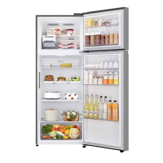 LG Double Door Refrigerator, 600L, Platinum Steel, GR-B642PFFQ - Image 3