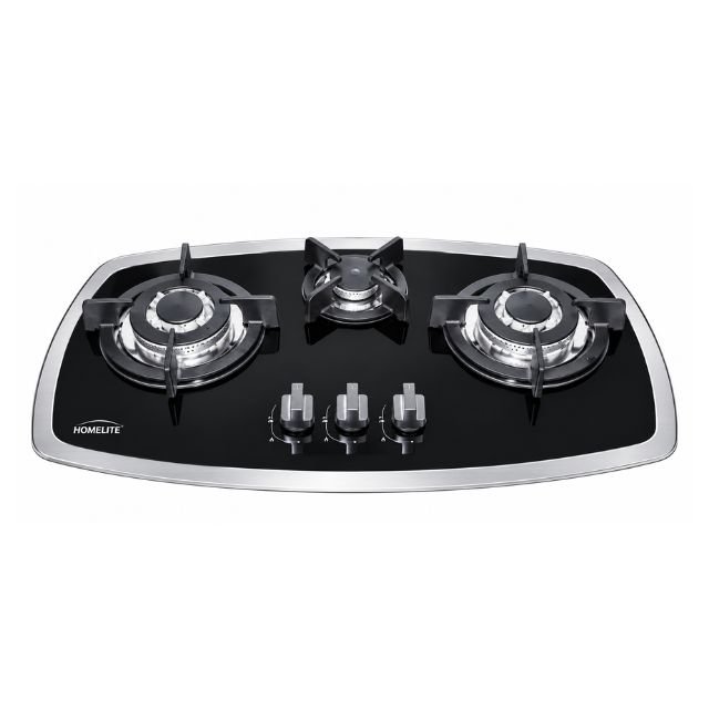 Generaltec Gas Hob 3 Burner GCS-76301-S Glass