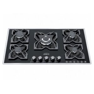 Generaltec Gas Hob 5 Burner ARB-59G4N Glass