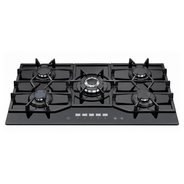 Generaltec Gas Hob 5 Burner ARB5G Unique Touch Glass