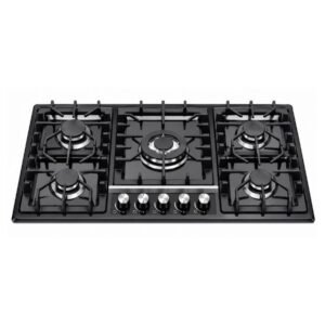Generaltec Gas Hob 5 Burner ARB699BLC Black Steel