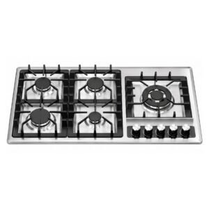 Generaltec Gas Hob 5 Burner ARB699BS Steel