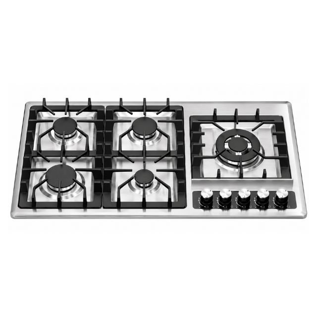 Generaltec Gas Hob 5 Burner ARB699BS Steel